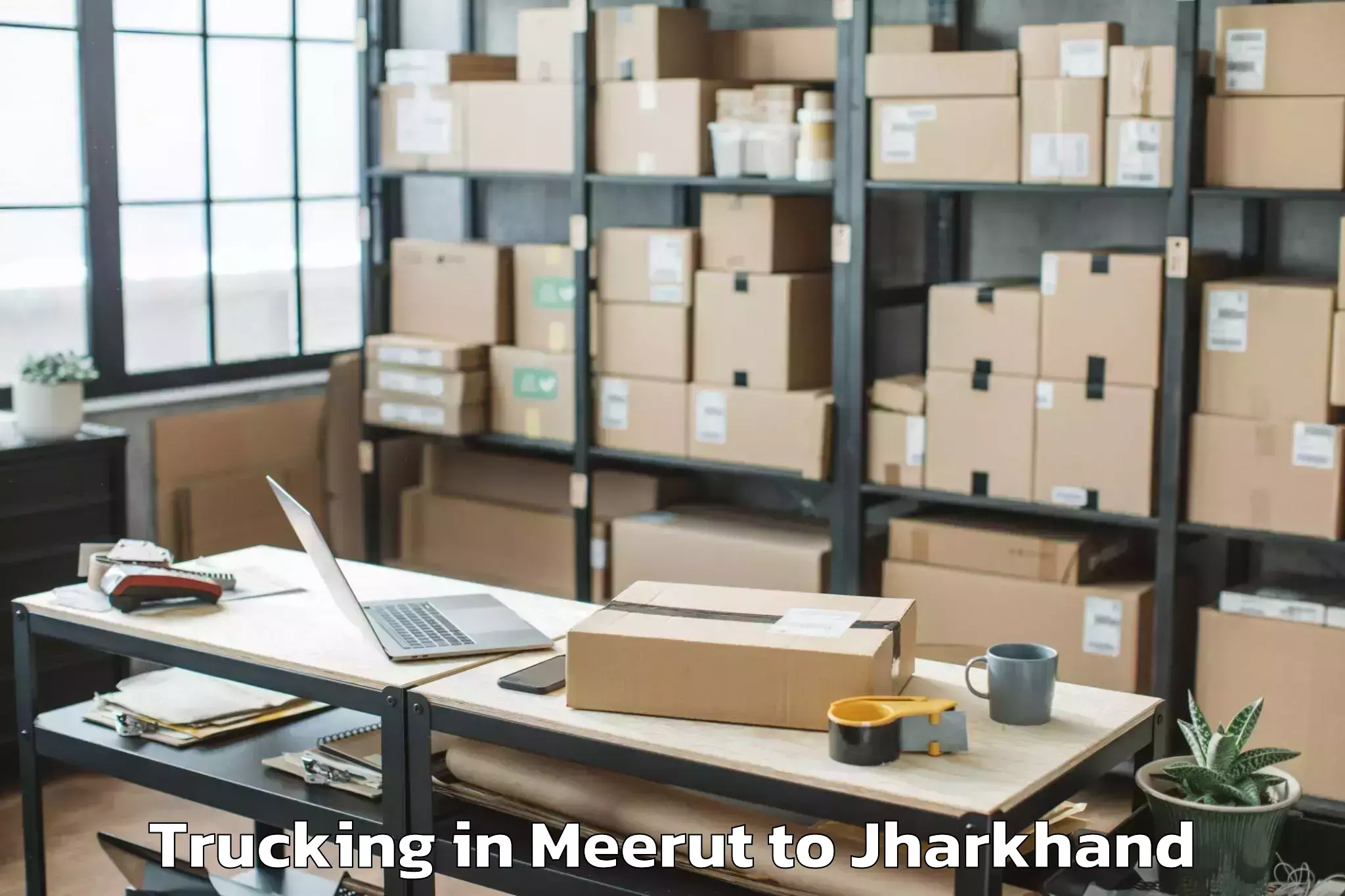 Book Meerut to Ybn University Ranchi Trucking Online